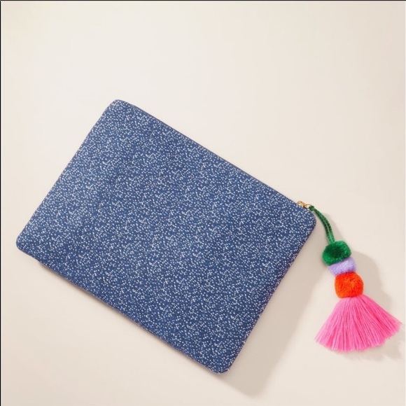 Stella & Dot AMOUR Clutch-Denim chambray - Picture 3 of 7